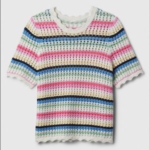 GAP Crochet T-Shirt Size L